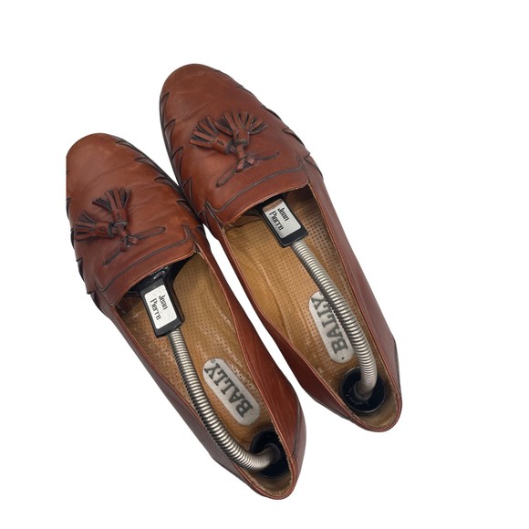 Bally Brown Tassel Vamp Loafers 90\'Vibe